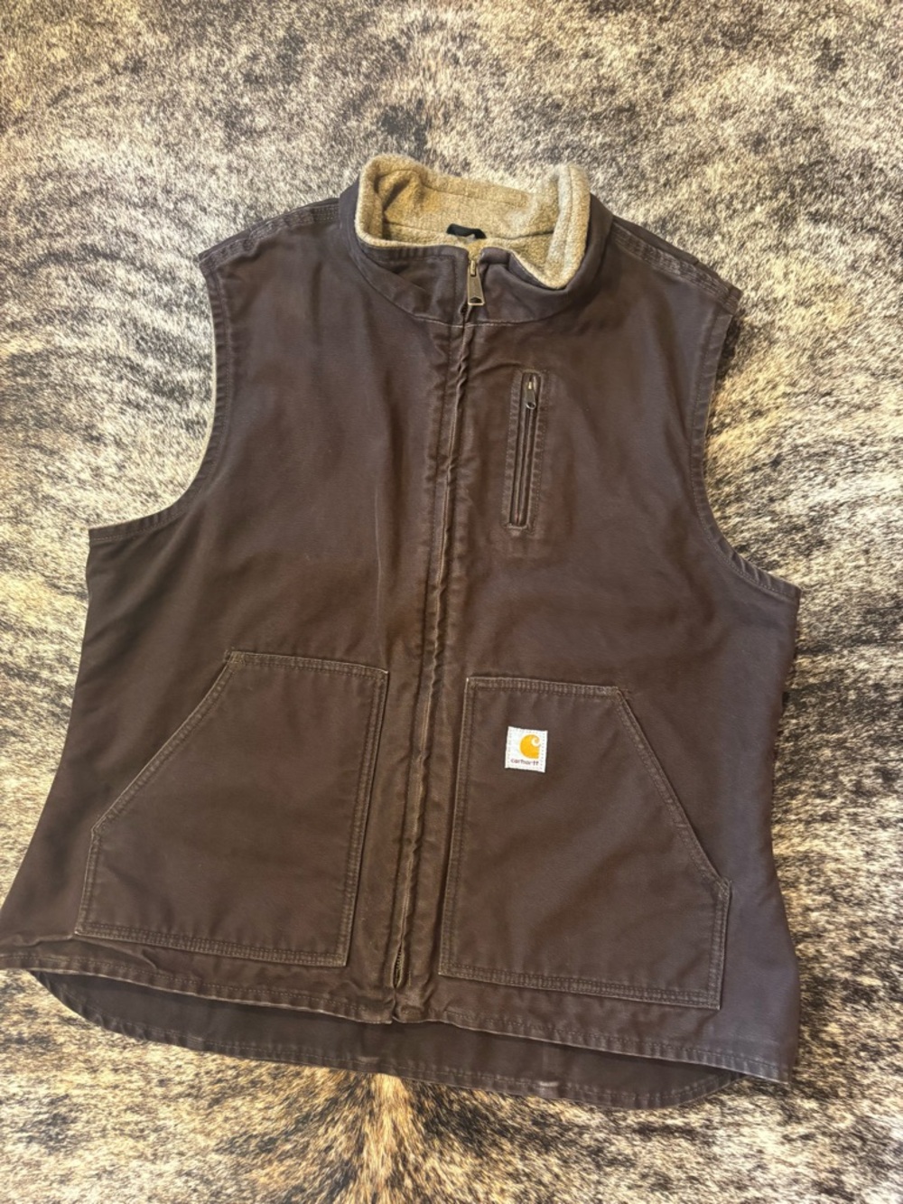 Carhartt Women’s Vintage Vest, Brown, Size XL - Picture 7 of 10